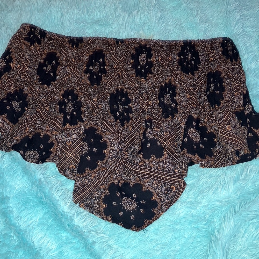 Crop top paisley print
